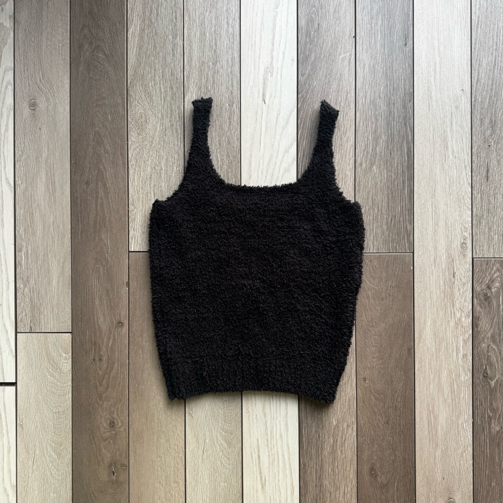 Skims Black Cozy Tank Top | Size: Large/Xtra Large - Picture 4 of 4
